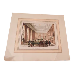London England 1808 College of Physicians Aquatint Etching Rowlandson