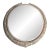 Tromp l'Oeil Metal Antelope Horns Round Wall Mirror For Sale