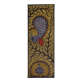 Mamta Devi – National Award Winner (2016) | Hand-Painted Madhubani Peacock Painting on Handmade Khadi Paper For Sale