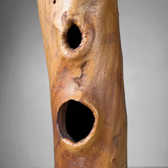 Wabi-Sabi Japanese Koboku Hanaire Tree Trunk, 1960s For Sale - Image 6 of 16