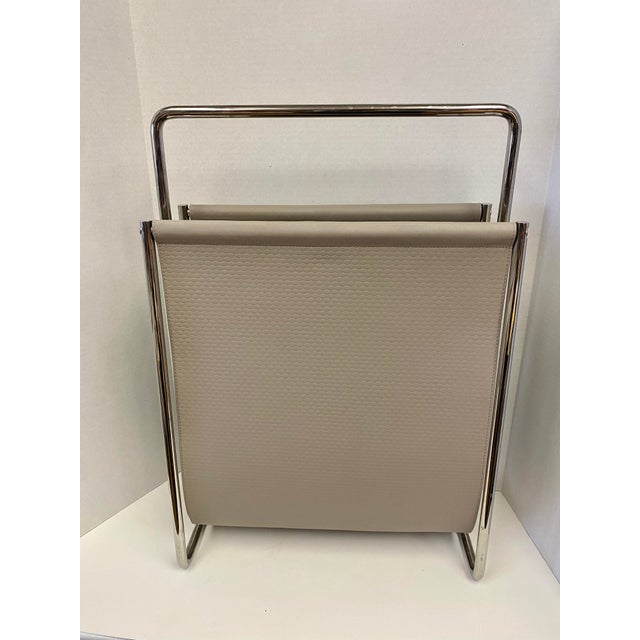 Modern Leather Magazine Sling Designed by Marta Giardini For Sale - Image 4 of 11