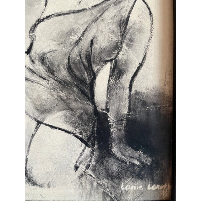 Pair Vintage Oil Paintings Portrait Lanie Loreth For Sale - Image 12 of 14