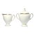 1990s Wedgwood “Cavendish” Bone China Creamer Sugar Bowl Set For Sale