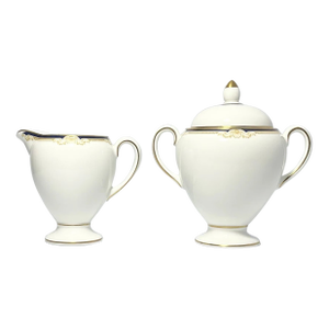 1990s Wedgwood “Cavendish” Bone China Creamer Sugar Bowl Set