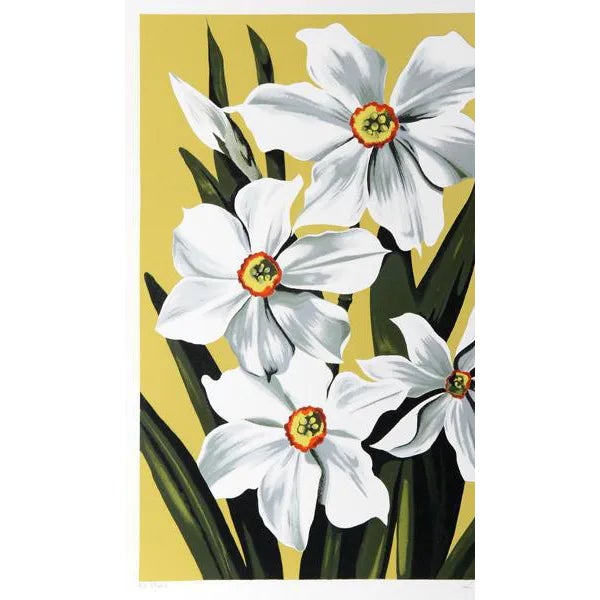 1980 "Daffodils" Print by Lowell Blair Nesbitt For Sale