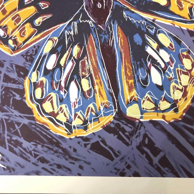 1990s After Andy Warhol "Butterfly" Lithograph For Sale - Image 4 of 11
