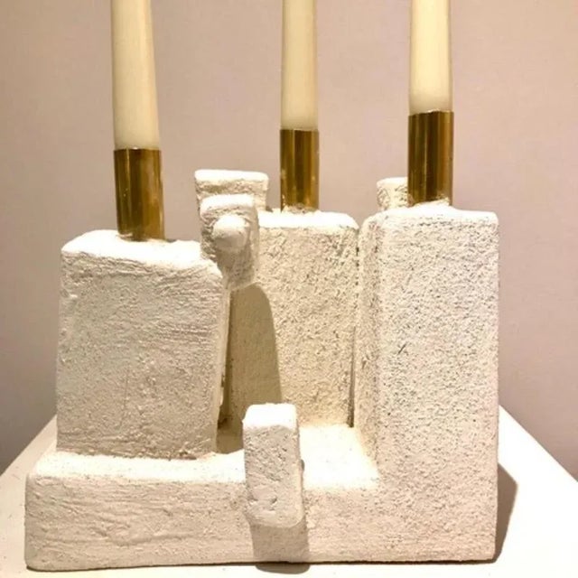 Not Yet Made - Made To Order Metallized Candleholder by Frederic Texier For Sale - Image 5 of 8