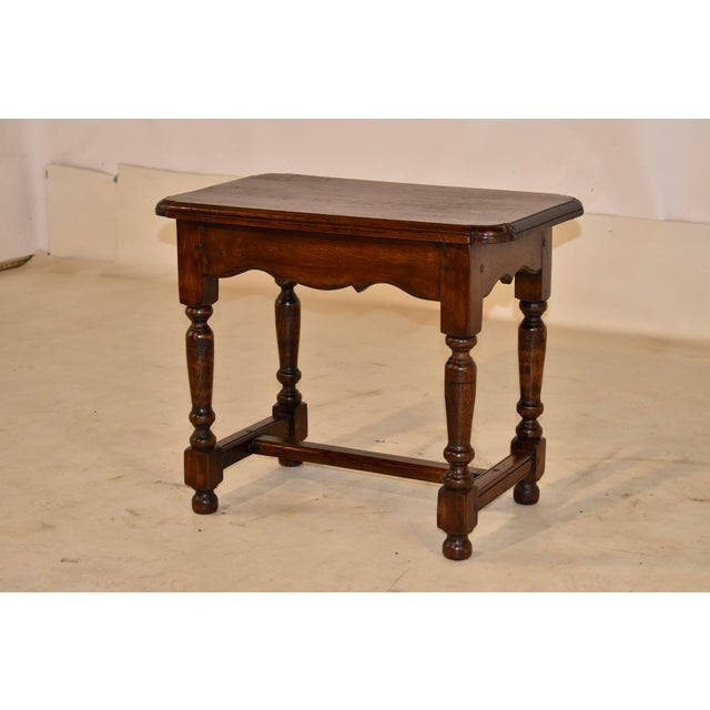 19th Century English Oak Stool For Sale In Greensboro - Image 6 of 10