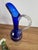 Vintage Murano Glass Blue Decanter For Sale - Image 3 of 5
