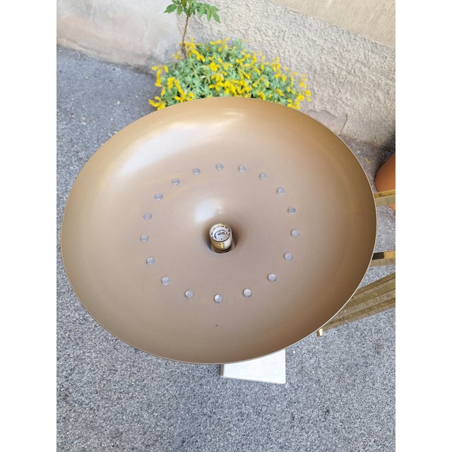 Black Vintage Tilting Model Floor Lamp in Polished Brass by Fedele Papagni, 1990s For Sale - Image 8 of 18