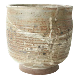Signed Art Studio Pottery Kitchen Utensil Holder/Planter 6"