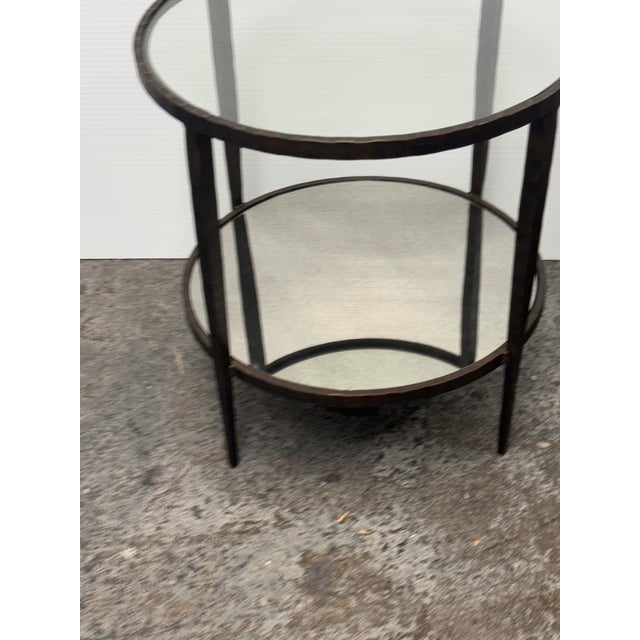 Metal Crate & Barrel Clairemont Side Tables, Pair For Sale - Image 7 of 12