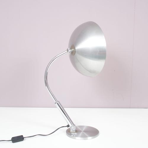 Silver Bauhaus Style Desk Lamp by H. Busquet for Hala, Netherlands, 1950s For Sale - Image 8 of 16