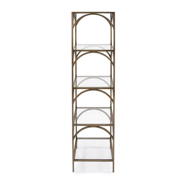 2020s Kenneth Ludwig Chicago Palladio Square Shelf Etagere For Sale - Image 5 of 5