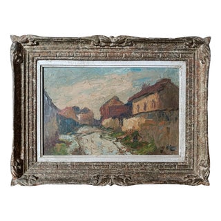 Jh Silles, Landscape, 1950s, Oil Painting on Board, Framed For Sale
