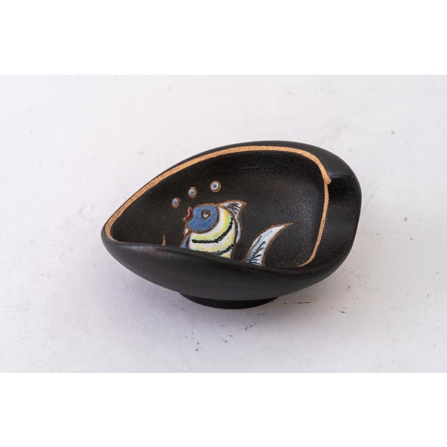 Blue Mid-Century Ceramic Ashtray, 1960s For Sale - Image 8 of 8