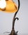 Vintage Desk Lamp in Wrought Iron with Yellow Frosted Glass Shade, 1930s For Sale - Image 10 of 11