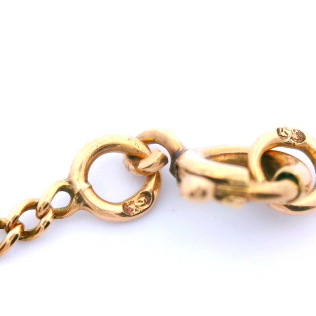 Early 20th Century 18k Mother Maria Pendant W/ 14k Yellow Gold Chain For Sale - Image 9 of 12