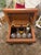 Wood Vintage Maitland-Smith Hand-Painted Lift-Top Storage Box Table on Carved Wood Stand For Sale - Image 7 of 18