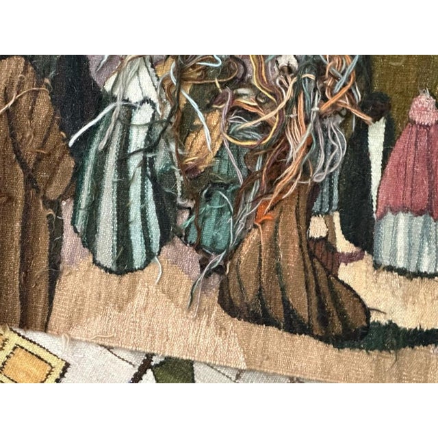 Mid-Century Tunisian Hand Woven Tapestry, 1960s For Sale - Image 17 of 18