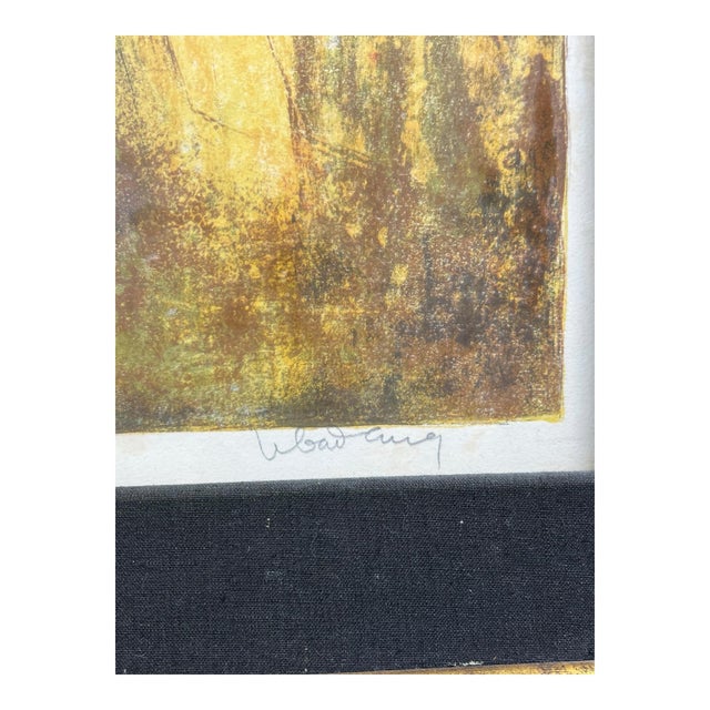 Vintage Hoi Lebadang Large Abstract Lithograph Pencil Signed For Sale - Image 10 of 12