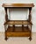 Brown Victorian Walnut Canterbury Magazine Rack with Tray Top, 1930 For Sale - Image 8 of 11