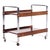 Richard Young for Merrow Associates Mid Century Rosewood and Chrome Serving Cart For Sale
