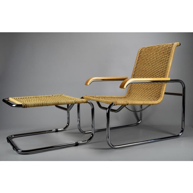 Set of B35 Lounge Chair and Hocker by Marcel Breuer for Thonet, 1970 For Sale - Image 15 of 15