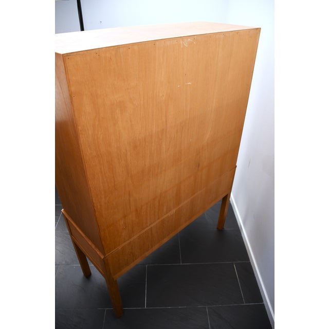 Brown Swedish Oak Cabinet by Carl Malmsten for Carl Löfving & Söner Ab, 1970s For Sale - Image 8 of 12