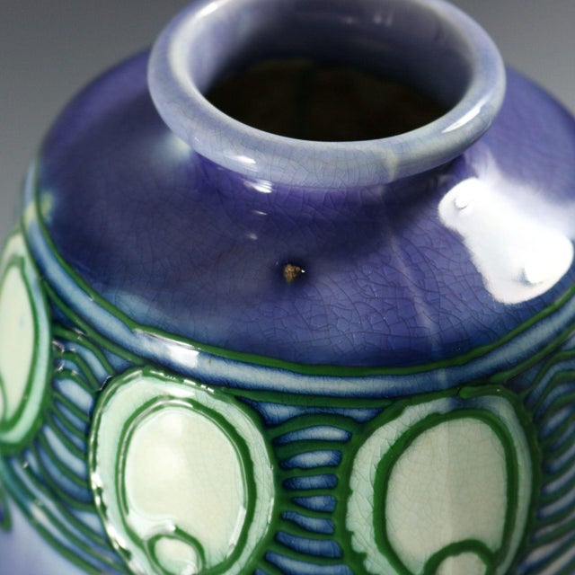 Pair of Minton Secessionist Purple No.1 Vases For Sale - Image 10 of 11