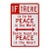 If There Is to Be Peace - Original Contemporary Street Sign Sculpture by Scott Froschauer For Sale