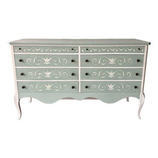Vintage French Blue Buffet For Sale