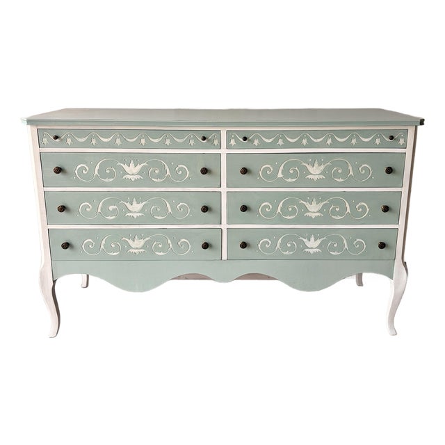 Vintage French Blue Buffet For Sale