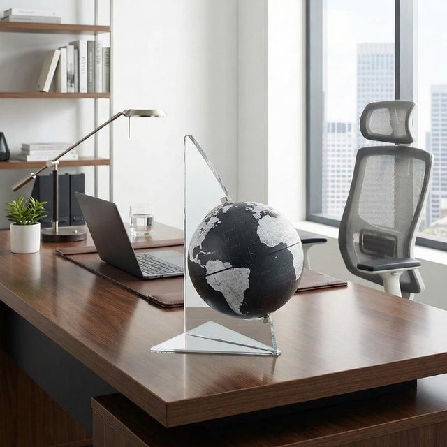 Vela Black Globe by Zoffoli Mappamondi For Sale - Image 4 of 6