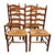 Tell City Rock Maple Ladderback Dining Chairs With Rush Seats-Set of 4 For Sale