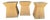 Vintage Christian Liaigre for Holly Hunt "Nagato" Side Tables/Stools, Set of 3, Signed Raw French Oak For Sale