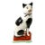 1920's Staffordshire Ware Mantle Cat on Cushion Figurine Right Facing For Sale