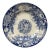 19th Century Large Blue & White Platter Jardiniere Sarreguemines For Sale