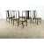 Vintage Italian Ebonized and Cane Seat Dining Chairs – Set of 6 For Sale - Image 9 of 12