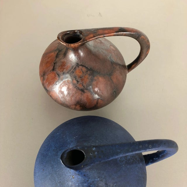 German 313 Pottery Vases by Kurt Tschörner for Ruscha, 1960s, Set of 2 For Sale - Image 14 of 15