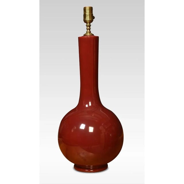 1920s Chinese Flambé Vase Lamp, 1920s For Sale - Image 5 of 5