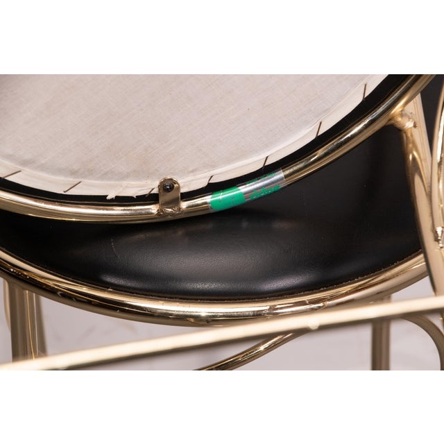 Glass Dry Bar with Bar Stools from Cidue, 1985, Set of 4 For Sale - Image 16 of 18