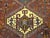 Vintage Persian Qashqai Tribal Area Rug, Hand-Knotted Wool, Geometric Medallions, 4x6, Rust & Navy For Sale - Image 13 of 16