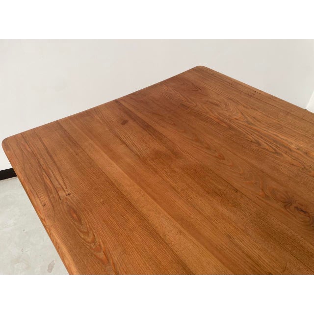 Light Yellow Vintage Extendable Pine Table, 1950s For Sale - Image 8 of 18