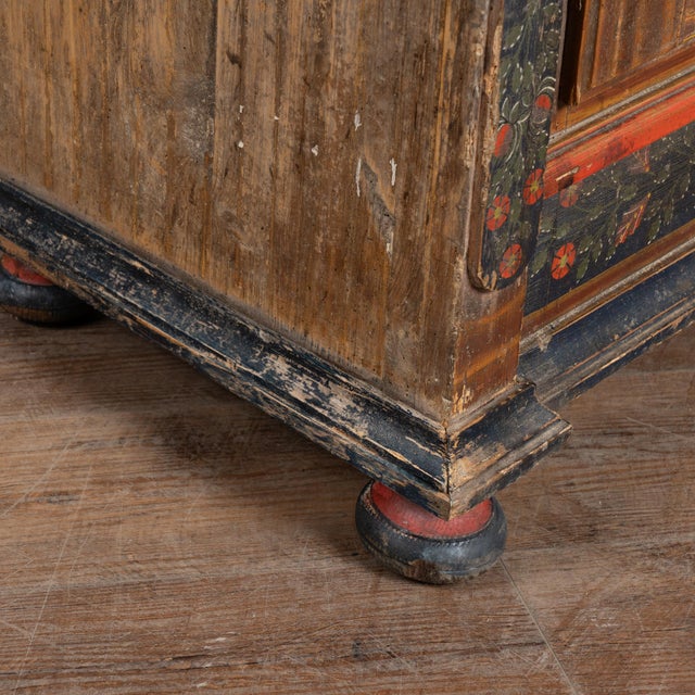 19th Century Original Painted Hungarian Cabinet Armoire For Sale - Image 13 of 18