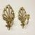 1970s 1970s Vintage French Peacock Lacquered Brass Candleholder Wall Sconces - A Pair For Sale - Image 5 of 17