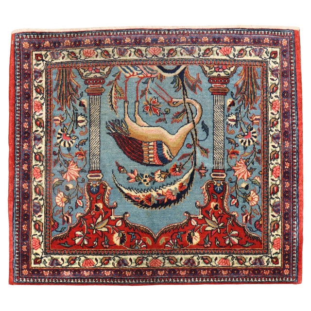 Mid 20th Century Persian Kashan Rug - 1'3" x 2'6" For Sale In New York - Image 6 of 18