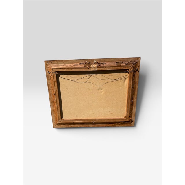 1950s Italian Original Oil Seascape Signed A. Reyes, Macy’s / Reliable Newark, Ornate Gilt Frame For Sale In West Palm - Image 6 of 11