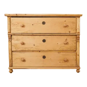 19th Century Country English Provincial Pine Chest of Drawers