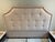 Transitional Bernhardt Furniture Taupe Custom Upholstered Tufted Bedframe For Sale - Image 3 of 9